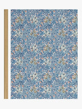 Morris & Co. Bower Lined Pencil Pleat Curtains W167 x D274 - Indigo/Pearwood