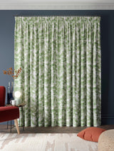 Harlequin Grounded Pair Lined Pencil Pleat Curtains - W228 x D228cm - Green