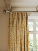 John Lewis Tamizart Pair Lined Pencil Pleat Curtains W167 x D182cm - Ochre