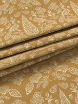 John Lewis Tamizart Pair Lined Pencil Pleat Curtains W167 x D182cm - Ochre