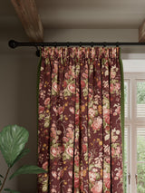 John Lewis Stapleton Lined Pencil Pleat Curtains - Mulberry W228 x D 228cm