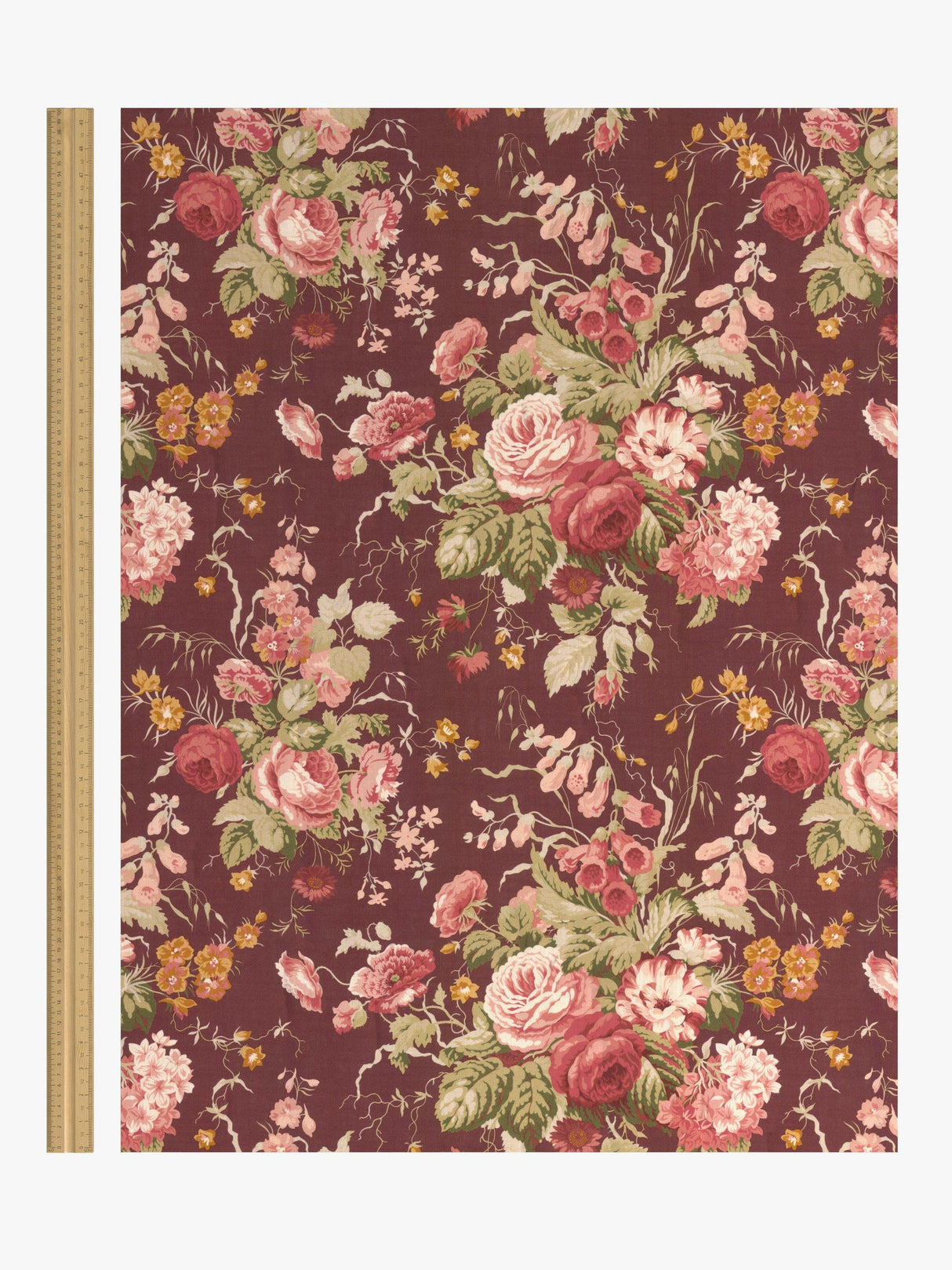 John Lewis Stapleton Lined Pencil Pleat Curtains - Mulberry W228 x D 228cm