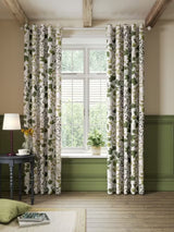 Sanderson Sycamore & Oak Pair Lined Eyelet Curtains Sky Blue/Kale W228x182cm