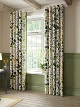 Sanderson Sycamore & Oak Pair Lined Eyelet Curtains Sky Blue/Kale W228x182cm