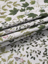 Sanderson Sycamore & Oak Pair Lined Eyelet Curtains Sky Blue/Kale W228x182cm