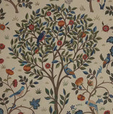 Morris & Co. Kelmscott Tree Lined Pencil Pleat Curtains 167 x 137cm - Multi