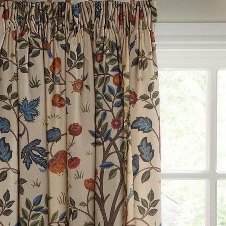 Morris & Co. Kelmscott Tree Lined Pencil Pleat Curtains W167 x D182cm Multi