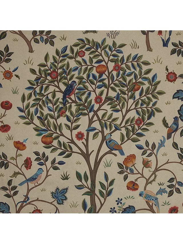 Morris & Co. Kelmscott Tree Pencil Pleat Curtains W167 x Drop 228cm - Multi - Kazoop 