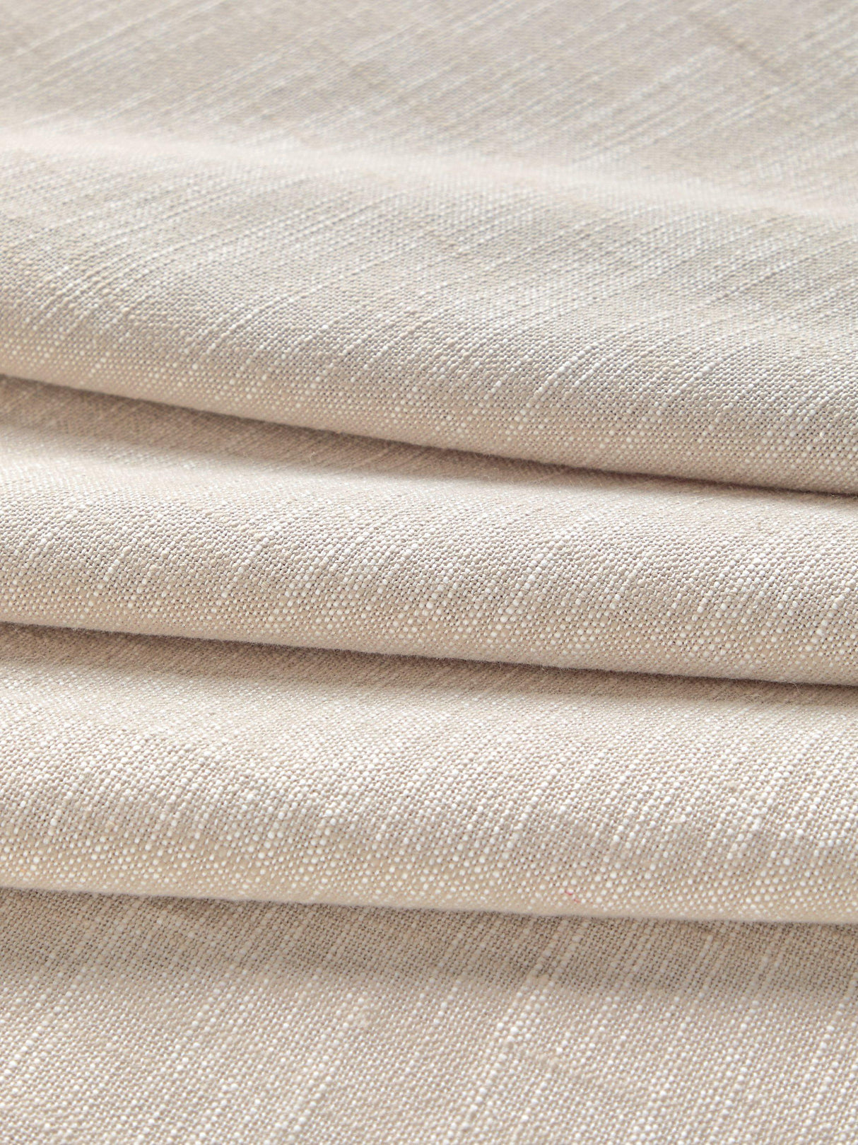 John Lewis Cotton Slub Lined Pencil Pleat Curtains Putty - W167 x Drop 182cm