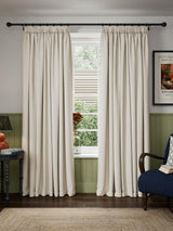 John Lewis Tonal Yarn Pair Lined Pencil Pleat Curtains Alabaster 167 x 274cm