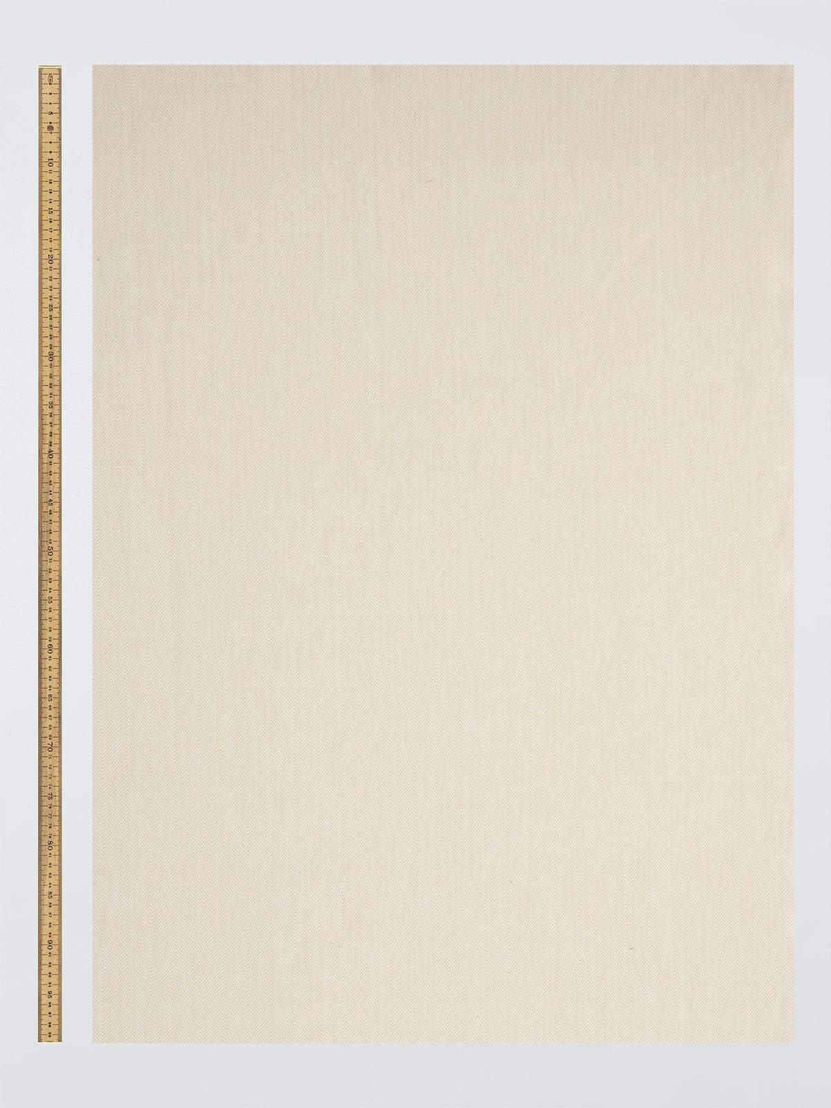 John Lewis Cotton Herringbone Pencil Pleat Curtains 167 x 274cm - Parchment