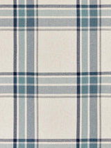 John Lewis Afton Check Weave Dimout/Thermal Eyelet Curtains Navy W117x228cm