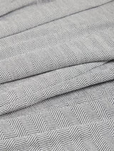 John Lewis Herringbone Lined Pencil Pleat Curtains W228 x D274cm - Slate