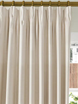 John Lewis Herringbone Lined Curtains W167 x Drop 182cm - Marshmallow - Kazoop 