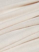 John Lewis Herringbone Lined Pencil Pleat Curtains W228 x D274cm Marshmallow - Kazoop 
