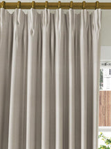 John Lewis Herringbone Weave Pair Lined Pencil Pleat Curtains 167 x 182 Mole