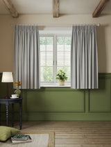 John Lewis Ticking Stripe Lined Pencil Pleat Curtains Loch Blue W167 x 182cm