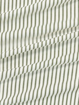 John Lewis Ticking Stripe Lined Pencil Pleat Curtains 228x 182cm - Avocado