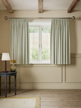 John Lewis Ticking Stripe Lined Pencil Pleat Curtains 228x 182cm - Avocado
