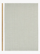 John Lewis Ticking Stripe Lined Pencil Pleat Curtains 228x 182cm - Avocado