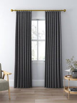 John Lewis Pair Blackout Lined Pencil Pleat Curtains W228 x D228cm - Steel