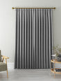John Lewis Textured Blackout Lined Pencil Pleat Curtains 228x228cm - Storm - Kazoop 