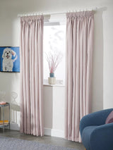 John Lewis Blackout Lined Pencil Pleat Curtains W167xDrop 274cm - Rose Pink - Kazoop 
