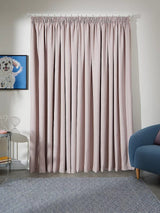 John Lewis Blackout Lined Pencil Pleat Curtains W167xDrop 274cm - Rose Pink - Kazoop 