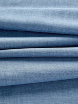 John Lewis Textured Pair Blackout Pencil Pleat Curtains W228 x D182cm - Blue