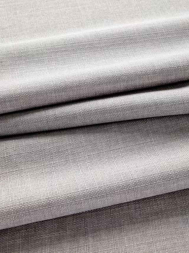 John Lewis Pair Blackout Lined Eyelet Curtains Pale Grey - W228 x Drop 274cm