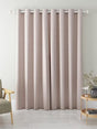 John Lewis Textured Pair Blackout Lined Eyelet Curtains 228x228cm Rose Pink - Kazoop 