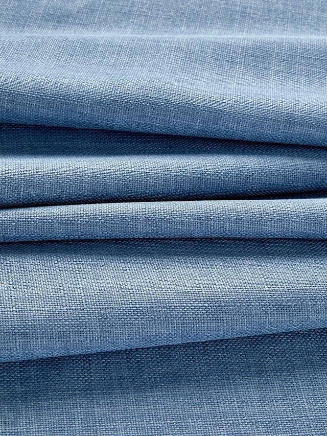 John Lewis Textured Pair Blackout Lined Eyelet Curtains W228 x D228cm - Blue
