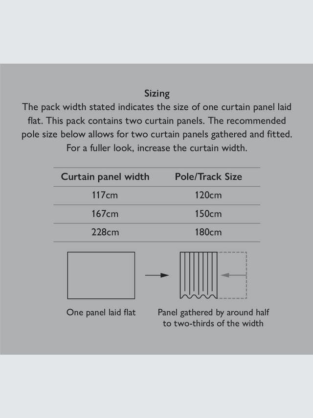 John Lewis Textured Blackout Pencil Pleat Curtains W228 x D182cm - Avocado