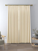 John Lewis Weave Blackout Lined Pencil Pleat Curtains W228 x D182cm - Cream