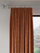 John Lewis Textured Weave Blackout Pencil Pleat Curtains Sienna W228 x 182cm