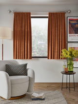 John Lewis Textured Weave Blackout Pencil Pleat Curtains Sienna W228 x 182cm