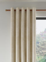 John Lewis Velvet Pair Lined Plain-Colour Eyelet Curtains 167 x 228cm Cream