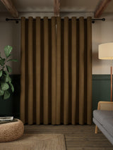 John Lewis Matte Velvet Blackout Lined Eyelet Curtains 228 x 182cm - Cinder
