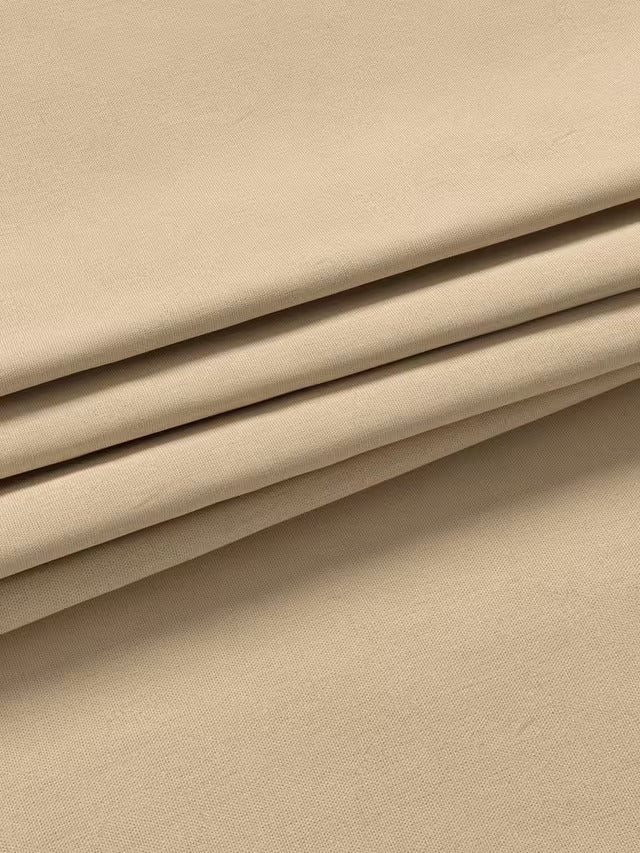 John Lewis Pure Cotton Pair Lined Pencil Pleat Curtains W228 x D274 Natural