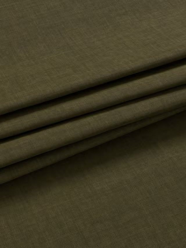 John Lewis Textured Blackout Lined Eyelet Curtains - Moss Green W228 x 182cm