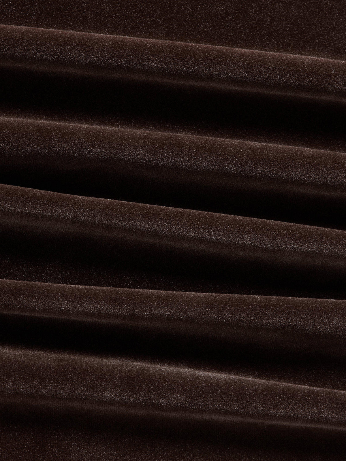 John Lewis Matt Velvet Blackout Pencil Pleat Curtain - 167 x 182cm - Cocoa
