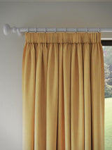 John Lewis Textured Weave Blackout Pencil Pleat Curtains 228 x 182cm Mustard