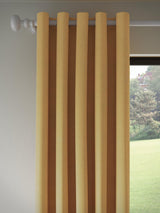 John Lewis Textured Pair Blackout Eyelet Curtains W228 x D228cm - Mustard