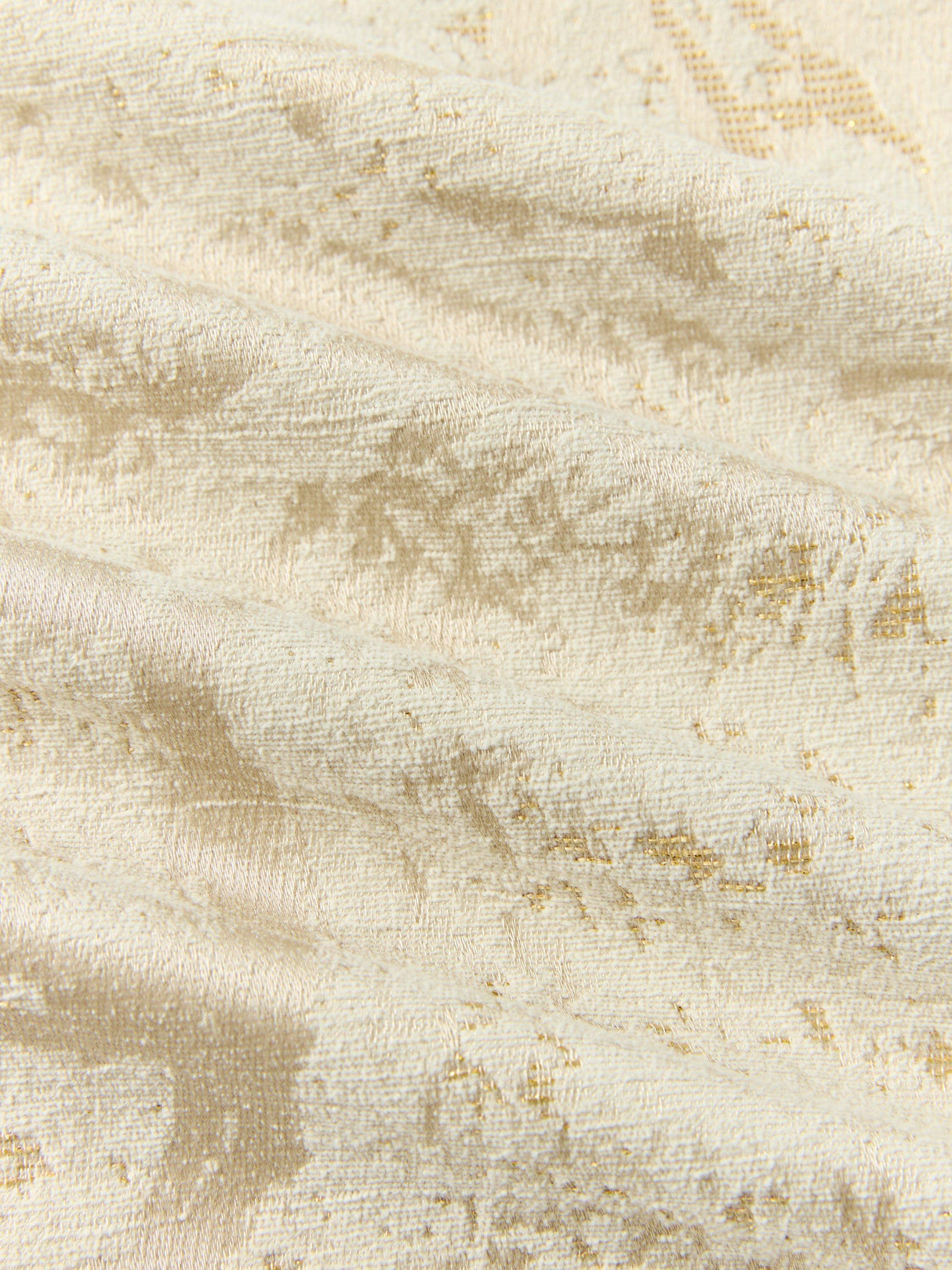 John Lewis Cecilia Lined Eyelet Curtains Gold Marshmallow - 167cm x 228cm