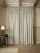 John Lewis Ikat Embroidered Blackout Multiway Curtains 228 x 137cm - Avocado