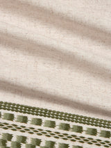 John Lewis Ikat Embroidered Blackout Multiway Curtains 228 x 137cm - Avocado