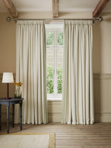 John Lewis Ikat Embroidered Blackout Multiway Curtains 228 x 228cm - Avocado