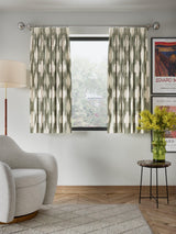 John Lewis Alta Jacquard Pencil Pleat Curtains - 228 x 228cm - Soft Caramel