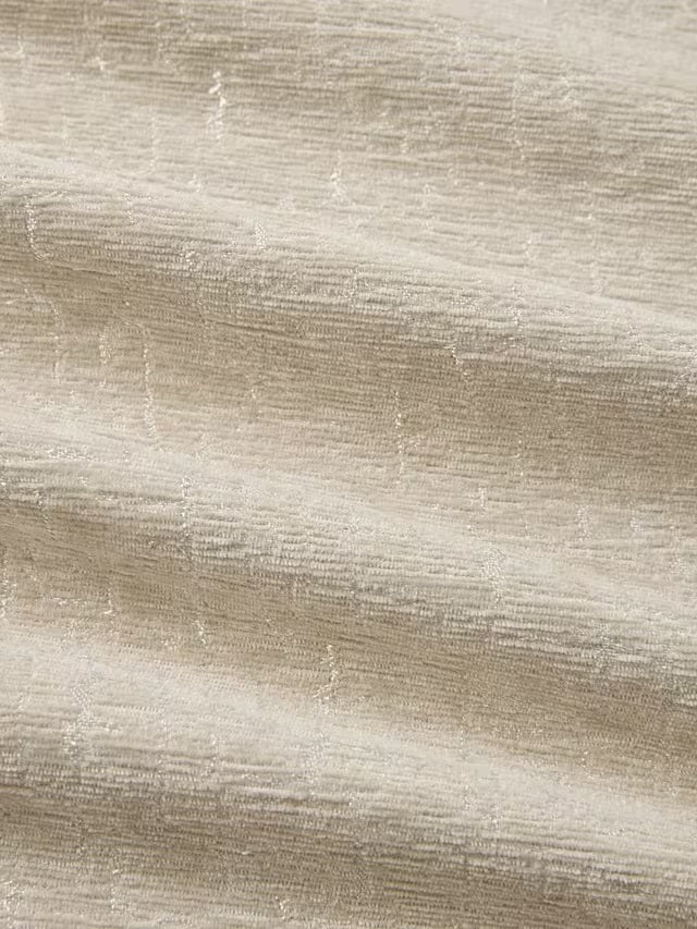 John Lewis Distressed Velvet Lined Eyelet Curtains 228 x 228cm - Champagne