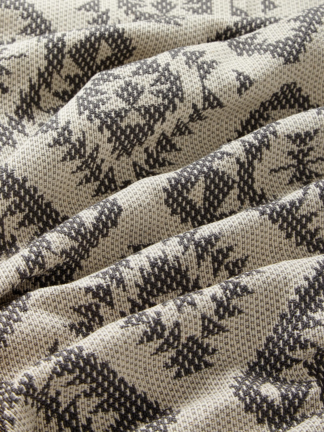 John Lewis Native Weave Pair Lined Eyelet Curtains W228 x Drop 137cm - Steel